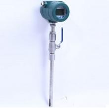 Insertion probe thermal mass flow meters