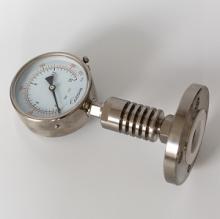 Diaphragm seal pressure gauge with cooling tower